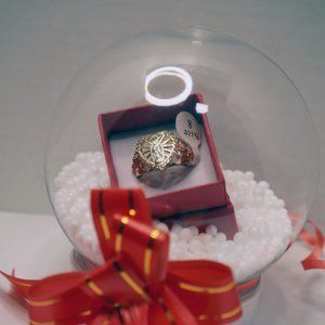 Gold Plated Virgen Mary Ring